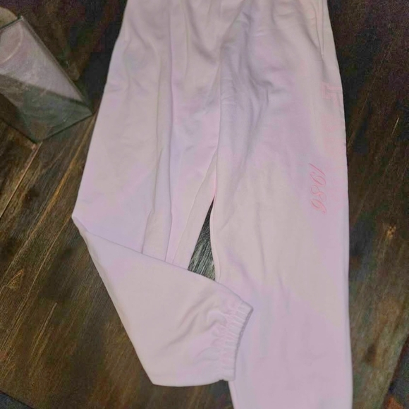 PINK Victoria's Secret Light Pink Drawstring Joggers - Picture 2 of 6